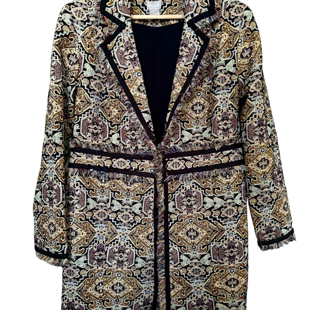Chico's Multicolor Patterned Blazer - image 3